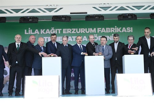 Lila Kağıt Erzurum Fabrikası’nın Temel Atma Töreni Gerçekleştirildi